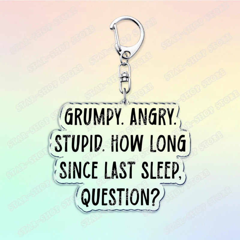 Project Hail Mary Keychain for Accessories Mission Crest Rocky Space Andy Weir Warning Astrophage Keyring Jewelry Fans Gifts