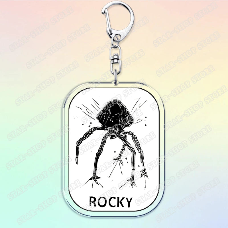 Project Hail Mary Keychain for Accessories Mission Crest Rocky Space Andy Weir Warning Astrophage Keyring Jewelry Fans Gifts