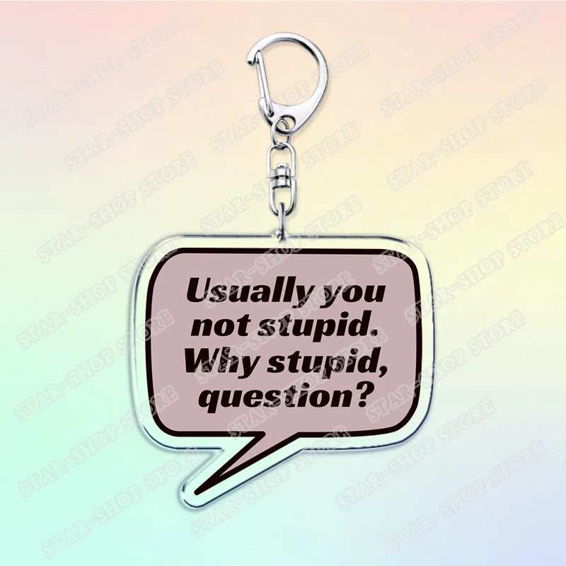 Project Hail Mary Keychain for Accessories Mission Crest Rocky Space Andy Weir Warning Astrophage Keyring Jewelry Fans Gifts