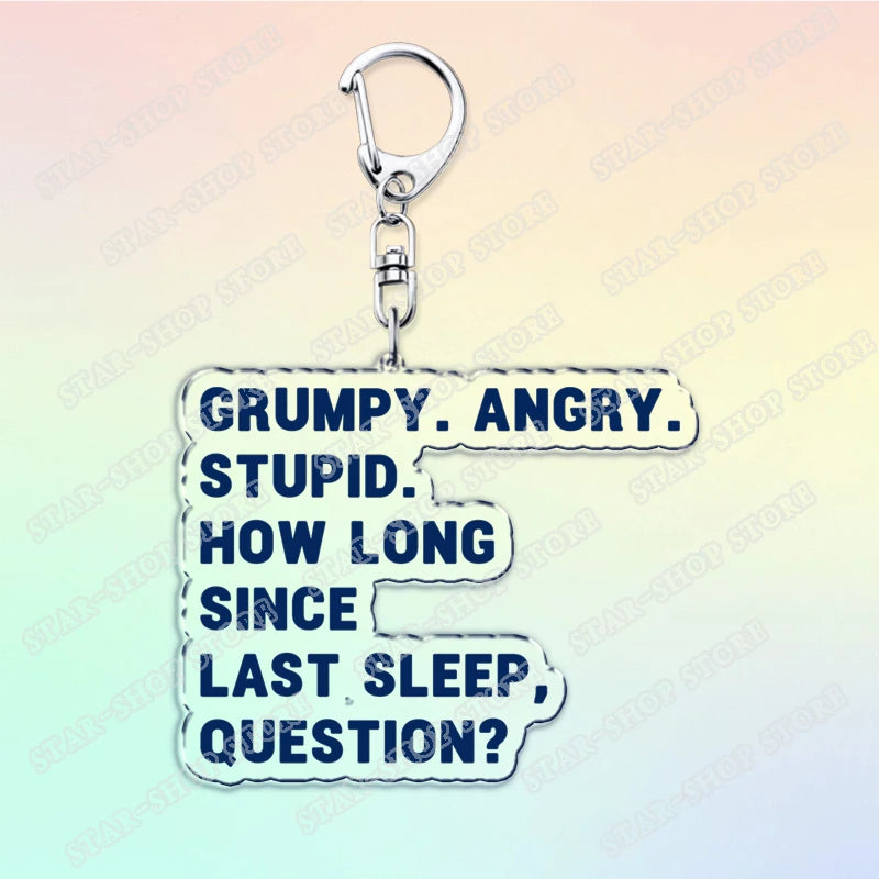 Project Hail Mary Keychain for Accessories Mission Crest Rocky Space Andy Weir Warning Astrophage Keyring Jewelry Fans Gifts