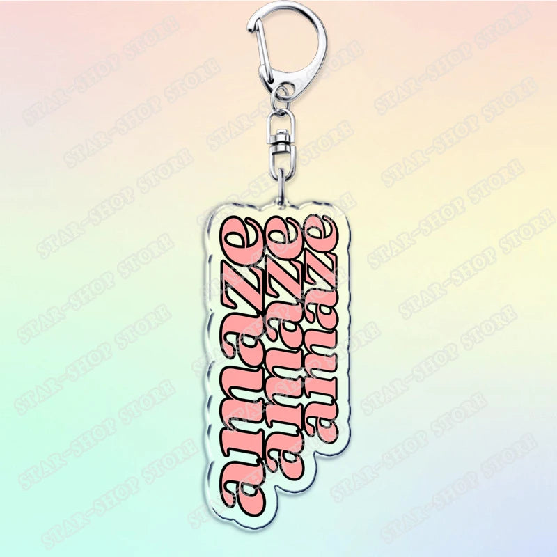 Project Hail Mary Keychain for Accessories Mission Crest Rocky Space Andy Weir Warning Astrophage Keyring Jewelry Fans Gifts