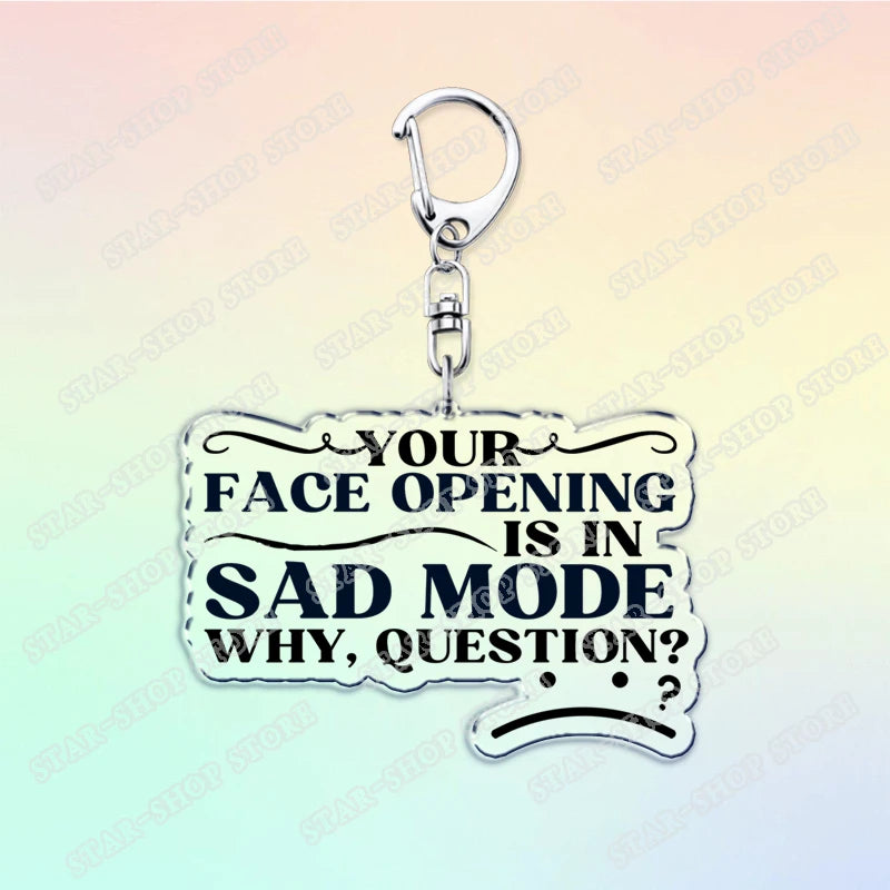 Project Hail Mary Keychain for Accessories Mission Crest Rocky Space Andy Weir Warning Astrophage Keyring Jewelry Fans Gifts
